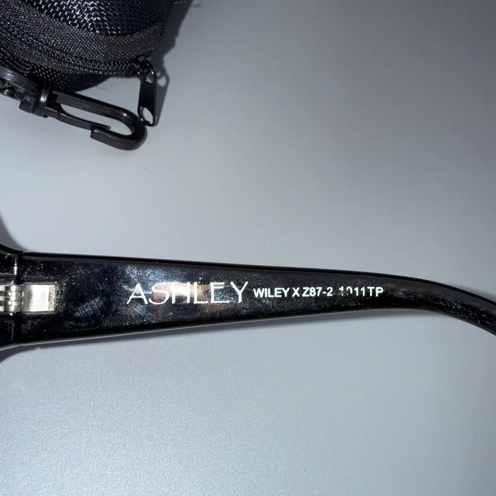 WILEY WX Z87-2 Black Authentic Sunglasses Black gradient lens PS+ includes Case